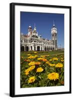 Historic Railway Station, Dunedin, South Island, New Zealand.-David Wall-Framed Photographic Print