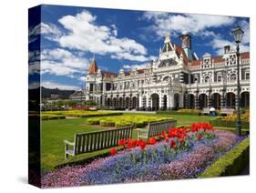 Historic Railway Station, Dunedin, South Island, New Zealand-David Wall-Stretched Canvas