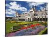 Historic Railway Station, Dunedin, South Island, New Zealand-David Wall-Stretched Canvas