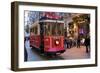 Historic Red Tram on Istiklal Caddesi, Beyoglu, Istanbul, Turkey, Europe-Neil Farrin-Framed Photographic Print