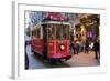 Historic Red Tram on Istiklal Caddesi, Beyoglu, Istanbul, Turkey, Europe-Neil Farrin-Framed Photographic Print