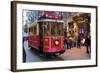Historic Red Tram on Istiklal Caddesi, Beyoglu, Istanbul, Turkey, Europe-Neil Farrin-Framed Photographic Print
