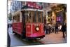 Historic Red Tram on Istiklal Caddesi, Beyoglu, Istanbul, Turkey, Europe-Neil Farrin-Mounted Photographic Print