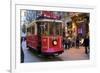 Historic Red Tram on Istiklal Caddesi, Beyoglu, Istanbul, Turkey, Europe-Neil Farrin-Framed Photographic Print