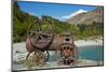 Historic Relic From The Gold Rush, Shotover River, Queenstown, Otago, South Island, New Zealand-David Wall-Mounted Photographic Print