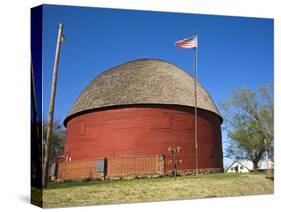 Historic Round Barn on Route 66, Arcadia, Oklahoma, United States of America, North America-Richard Cummins-Stretched Canvas