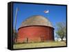 Historic Round Barn on Route 66, Arcadia, Oklahoma, United States of America, North America-Richard Cummins-Framed Stretched Canvas
