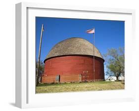 Historic Round Barn on Route 66, Arcadia, Oklahoma, United States of America, North America-Richard Cummins-Framed Photographic Print