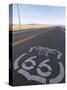 Historic Route 66 Sign on Highway, Seligman, Arizona, USA-Steve Vidler-Stretched Canvas