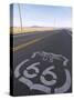 Historic Route 66 Sign on Highway, Seligman, Arizona, USA-Steve Vidler-Stretched Canvas
