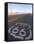 Historic Route 66 Sign on Highway, Seligman, Arizona, USA-Steve Vidler-Framed Stretched Canvas