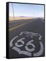 Historic Route 66 Sign on Highway, Seligman, Arizona, USA-Steve Vidler-Framed Stretched Canvas