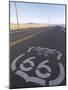 Historic Route 66 Sign on Highway, Seligman, Arizona, USA-Steve Vidler-Mounted Photographic Print