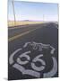 Historic Route 66 Sign on Highway, Seligman, Arizona, USA-Steve Vidler-Mounted Photographic Print