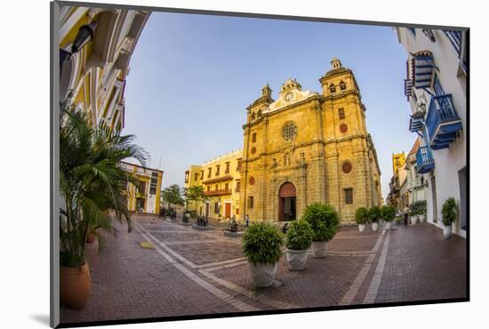 Historic Santuario and Iglesia de San Pedro Claver, Cartagena, Colombia.-Jerry Ginsberg-Mounted Photographic Print