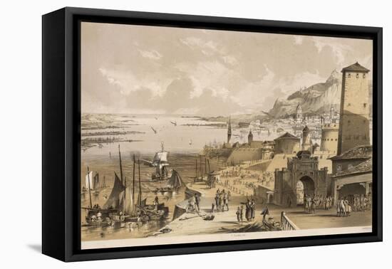 Historic Seaport and Naval Base on the Dnieper River-null-Framed Stretched Canvas