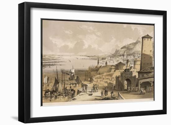 Historic Seaport and Naval Base on the Dnieper River-null-Framed Art Print