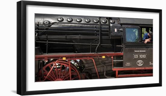 Historic Steam Engine 03 1010, Baden-Wurttemberg, Germany-null-Framed Photographic Print