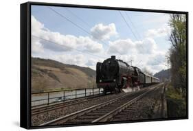 Historic Steam Train-p.lange-Framed Stretched Canvas