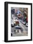 Historic Street Car and Street Scene-Miles-Framed Photographic Print