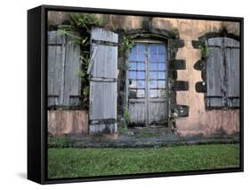 Historic Sugar Plantation House, Martinique, Caribbean-Walter Bibikow-Framed Stretched Canvas