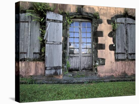 Historic Sugar Plantation House, Martinique, Caribbean-Walter Bibikow-Stretched Canvas