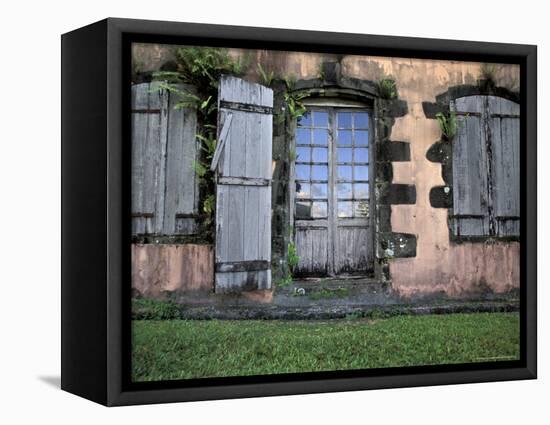Historic Sugar Plantation House, Martinique, Caribbean-Walter Bibikow-Framed Stretched Canvas