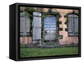 Historic Sugar Plantation House, Martinique, Caribbean-Walter Bibikow-Framed Stretched Canvas