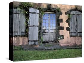 Historic Sugar Plantation House, Martinique, Caribbean-Walter Bibikow-Stretched Canvas