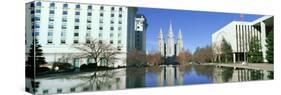 Historic Temple and Square in Salt Lake City, Ut Home of Mormon Tabernacle Choir-null-Stretched Canvas