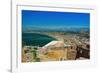 Historic town panoramic view, with traditional low-rise red tile roof buildings, Nafplion-bestravelvideo-Framed Photographic Print