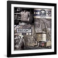 Historic Train Collage I-Kathy Mahan-Framed Photographic Print