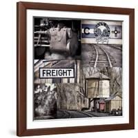 Historic Train Collage I-Kathy Mahan-Framed Photographic Print