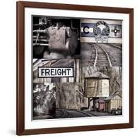 Historic Train Collage I-Kathy Mahan-Framed Photographic Print