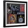 Historic Train Collage III-Kathy Mahan-Framed Premium Photographic Print