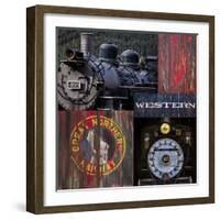 Historic Train Collage III-Kathy Mahan-Framed Photographic Print