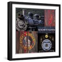 Historic Train Collage III-Kathy Mahan-Framed Photographic Print