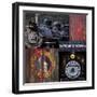 Historic Train Collage III-Kathy Mahan-Framed Photographic Print