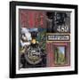 Historic Train Collage IV-Kathy Mahan-Framed Photographic Print