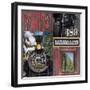 Historic Train Collage IV-Kathy Mahan-Framed Photographic Print