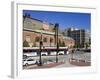 Historic Union Station and Light Rail Train, Salt Lake City, Utah, USA-Richard Cummins-Framed Photographic Print