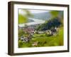 Historic village Spitz located in wine-growing area. Lower Austria-Martin Zwick-Framed Photographic Print