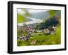 Historic village Spitz located in wine-growing area. Lower Austria-Martin Zwick-Framed Photographic Print