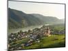 Historic village Weissenkirchen located in wine-growing area.-Martin Zwick-Mounted Photographic Print