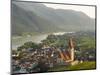 Historic village Weissenkirchen located in wine-growing area.-Martin Zwick-Mounted Photographic Print
