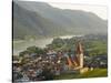 Historic village Weissenkirchen located in wine-growing area.-Martin Zwick-Stretched Canvas