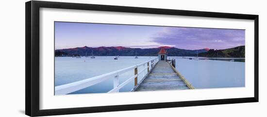 Historic Wharf, Akaroa, Banks Peninsular, South Island, New Zealand-Doug Pearson-Framed Photographic Print