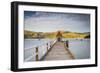 Historic Wharf, Akaroa, Banks Peninsular, South Island, New Zealand-Doug Pearson-Framed Photographic Print