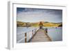 Historic Wharf, Akaroa, Banks Peninsular, South Island, New Zealand-Doug Pearson-Framed Photographic Print