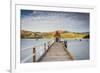 Historic Wharf, Akaroa, Banks Peninsular, South Island, New Zealand-Doug Pearson-Framed Photographic Print